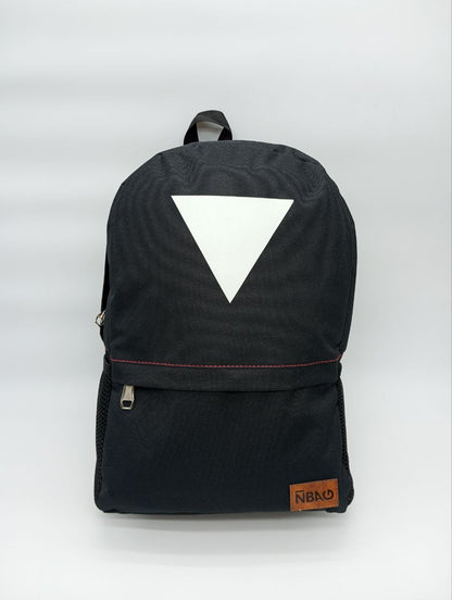 Backpack with White Arrow